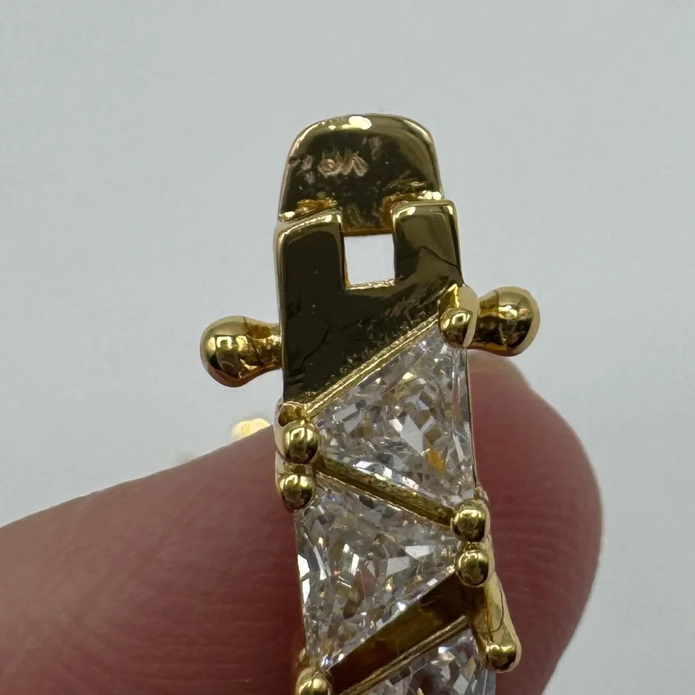 18k 13ct Trillion Tennis Bracelet - Picture 12 of 16